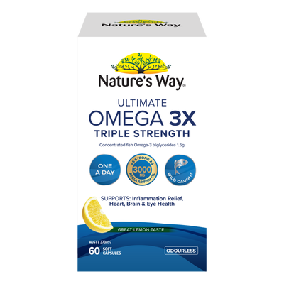 Nature's Way Ultimate Omega 3x Triple Strength 60 Capsules
