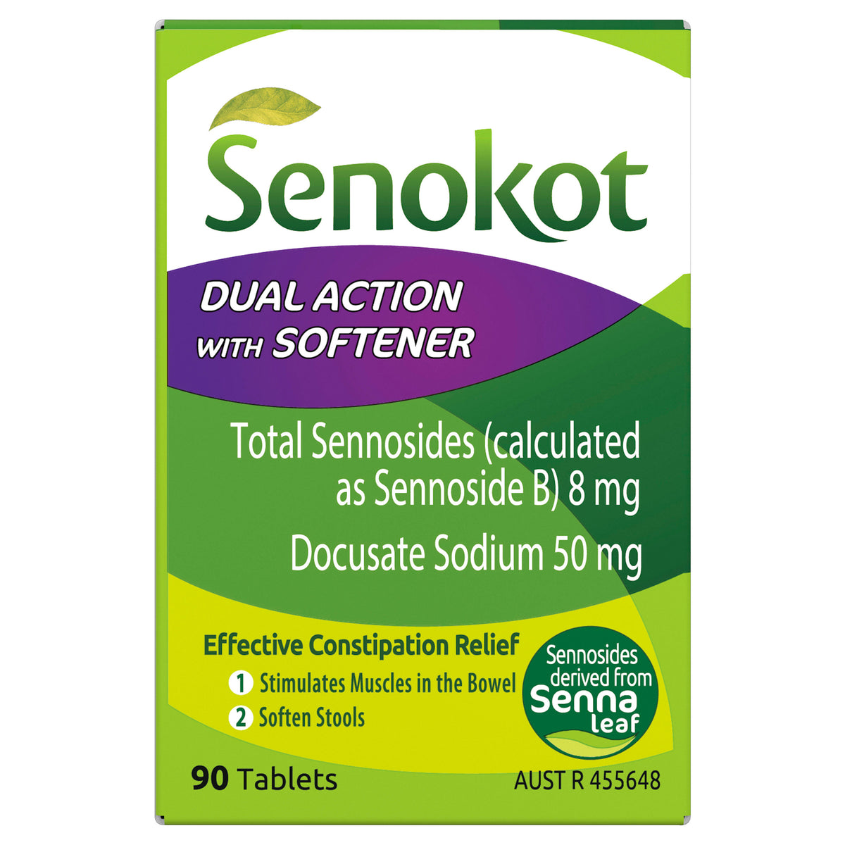 Senokot Dual Action 90 Tablets