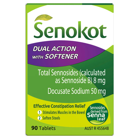 Senokot Dual Action 90 Tablets