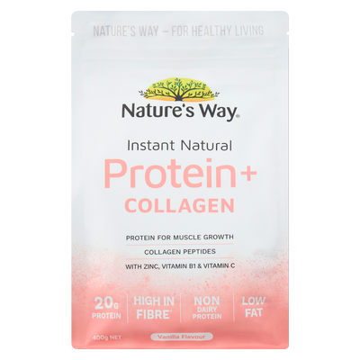 Nature's Way Instant Natural Protein + Collagen 400g