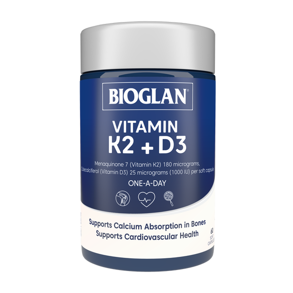 Bioglan Vitamin K2 + D3 60 Capsules