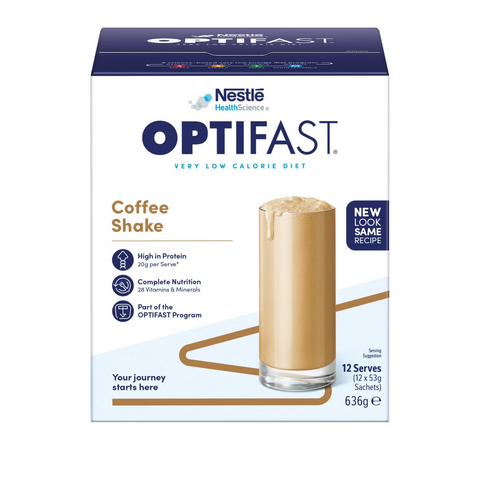 OPTIFAST VLCD Shake Coffee - 12 Pack 53g Sachets