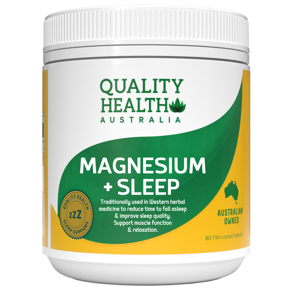 Quality Health Magnesium + Sleep 80 Tablets