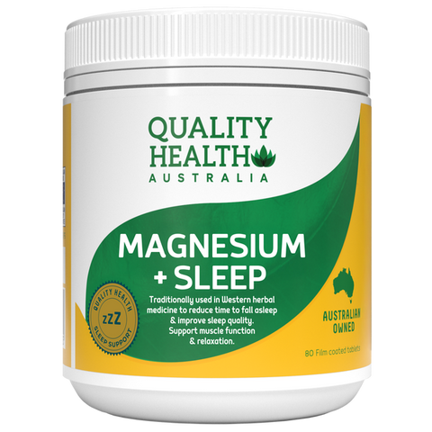 Quality Health Magnesium + Sleep 80 Tablets
