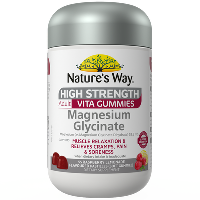 Nature's Way High Strength Adult Vita Gummies Magnesium Glycinate 55 Pastilles