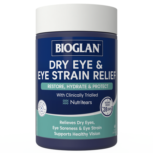 Bioglan Dry Eye & Eye Strain Relief 60 Soft Capsules