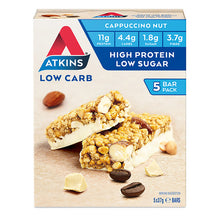 Load image into Gallery viewer, Atkins Low Carb Day Break Bar Cappuccino Nut 37 x 5 Bars