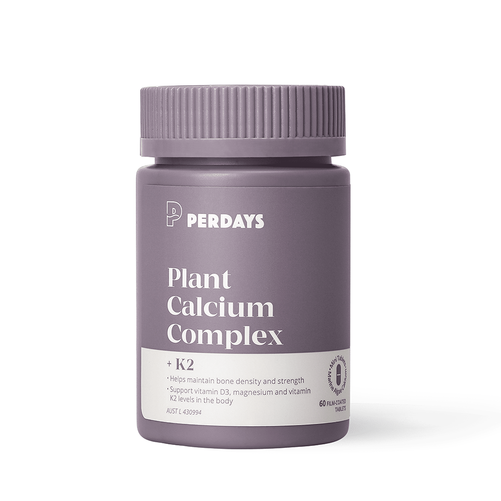 PerDays Plant Calcium Complex + K2 60 Tablets