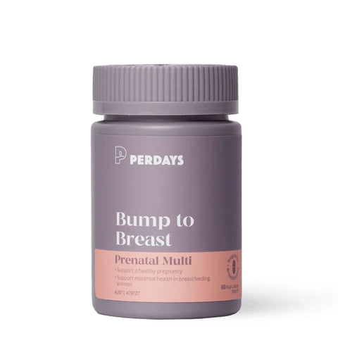 PerDays Bump to Breast Prenatal Multi 60 Tablets