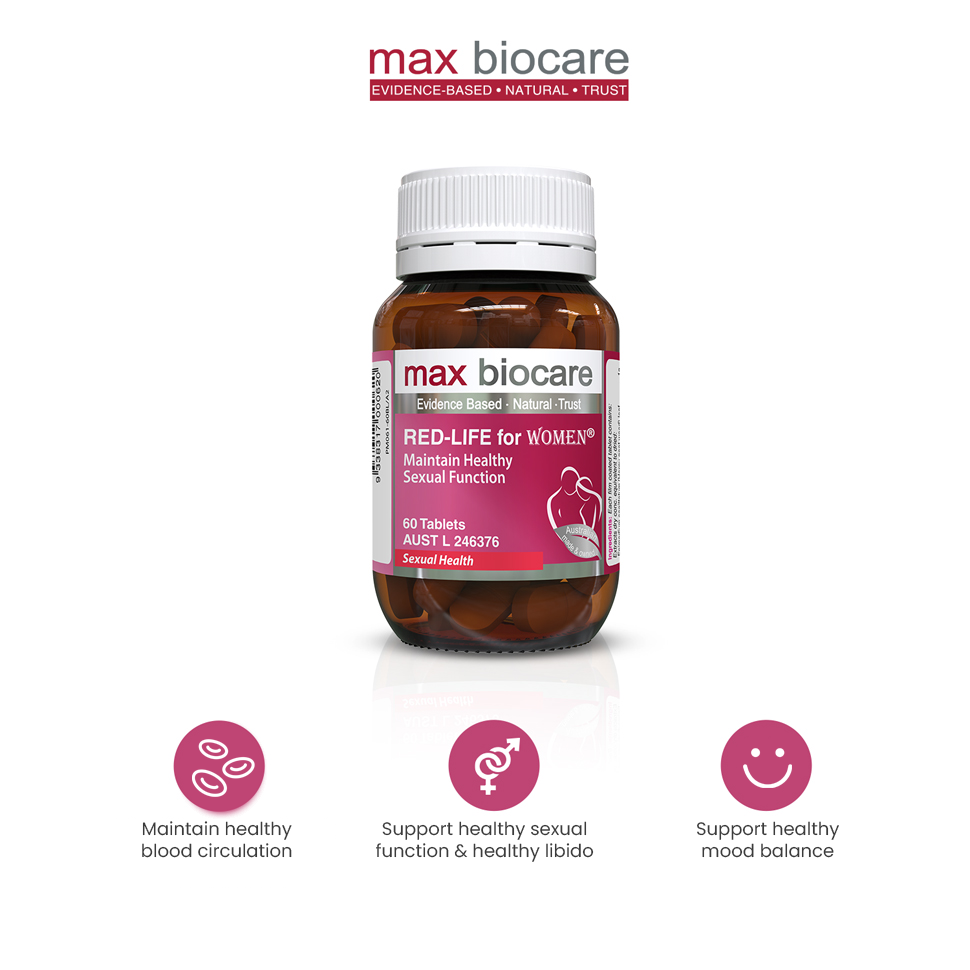 MAX BIOCARE Redlife for Women 60 Tablets (Ships December)