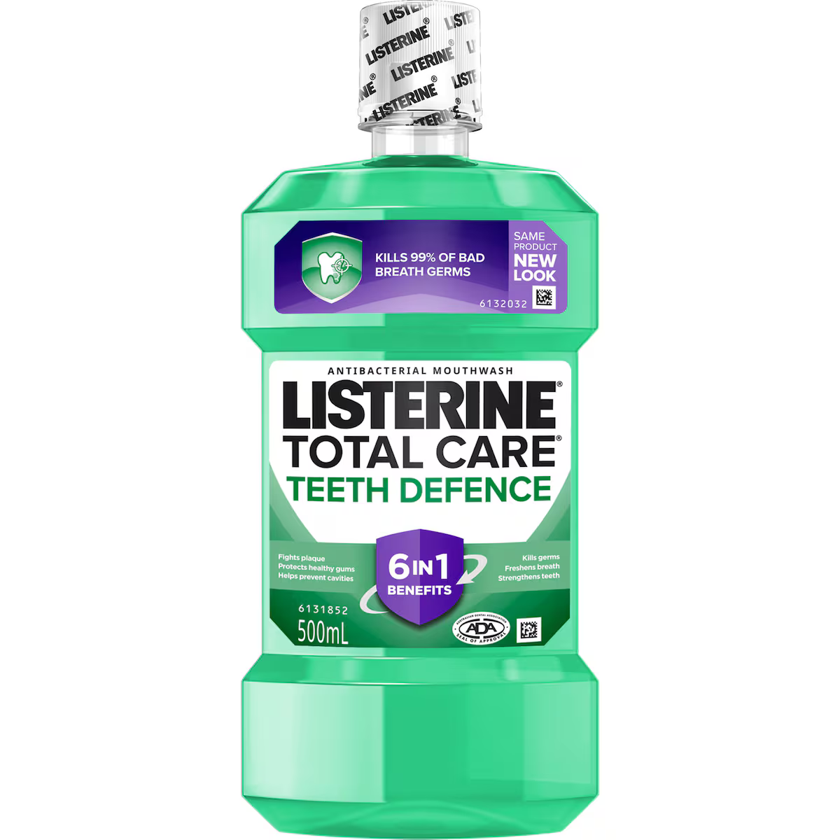 LISTERINE Teeth Defence Antibacterial Mouthwash 500mL
