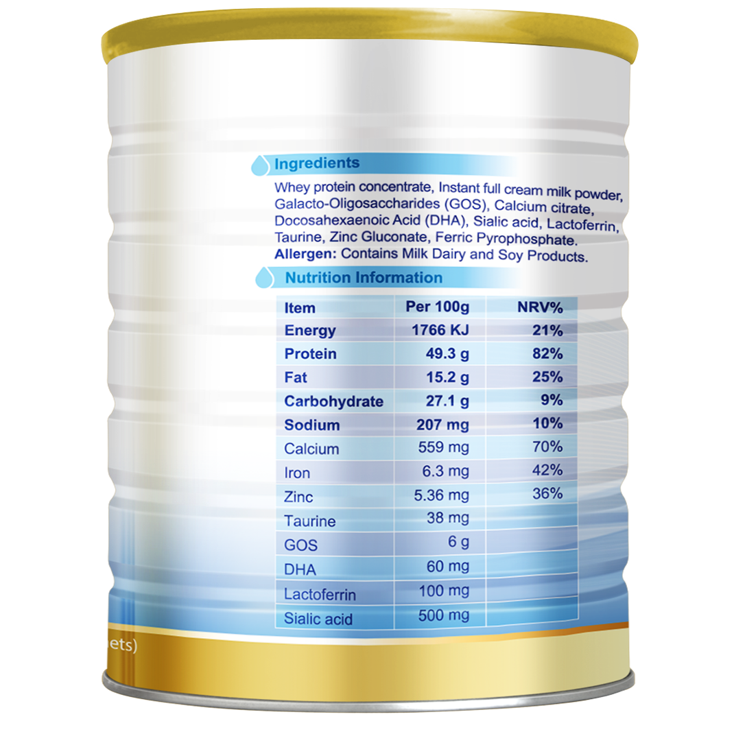 Neurio Formulated Milk Powder With Lactoferrin & Sialic Acid 2g x 60 Sachets