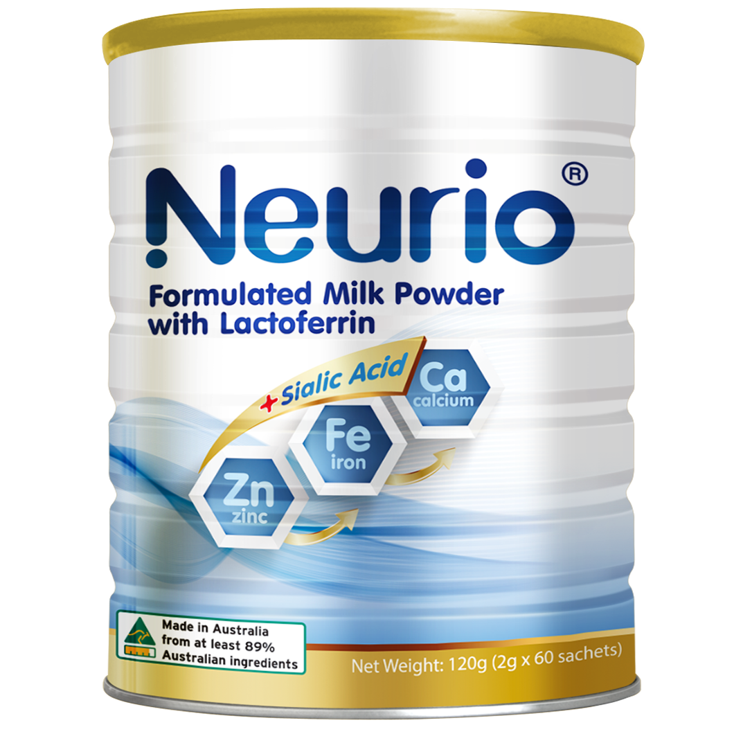 Neurio Formulated Milk Powder With Lactoferrin & Sialic Acid 2g x 60 Sachets