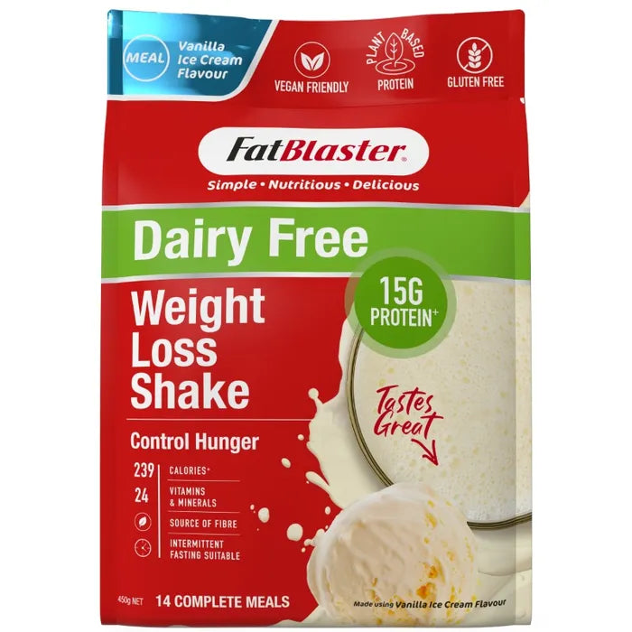 Naturopathica FatBlaster Dairy Free Weight Loss Shake Vanilla Ice Cream 450g (14 Meals)