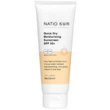 Load image into Gallery viewer, Natio Sun Quick Dry Moisturising Sunscreen SPF 50+ 100mL