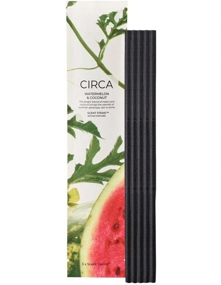 Circa Watermelon And Coconut Scent Stems Refill 5 Packs