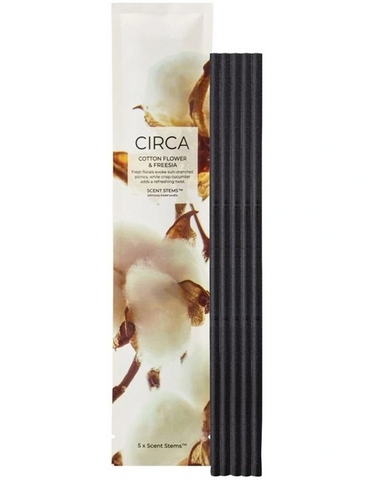Circa Cotton Flower and Freesia Scent Stems Refill 5 Packs