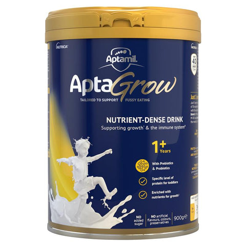 AptaGrow Nutrient-Dense Milk Drink From 1+ Years 900g (Expiry 08/2025)