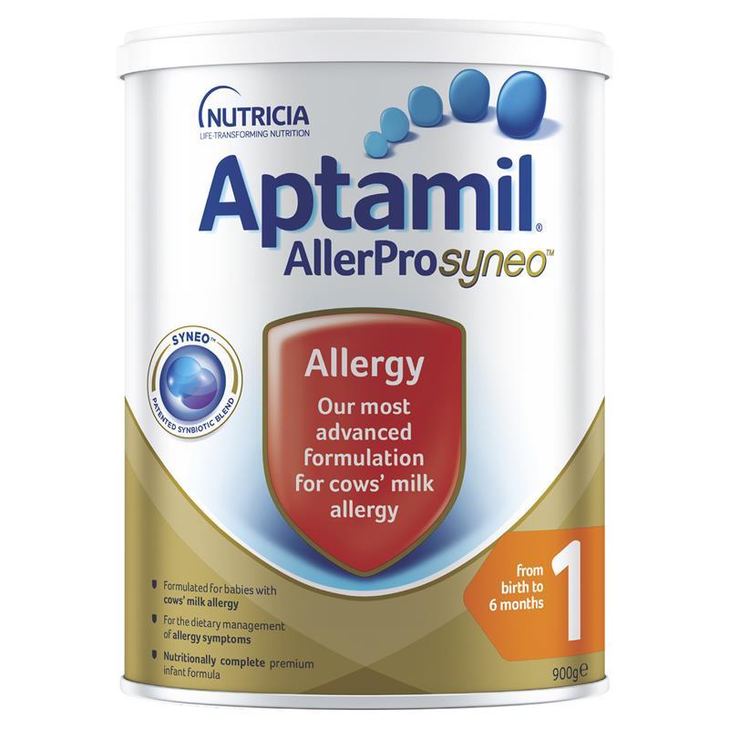 Aptamil Allepro Syneo 1 Allergy Premium Baby Infant Formula From Birth to 6 Months 900g (expiry 4/27)