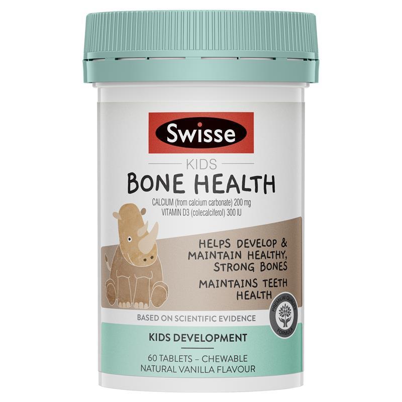 SWISSE Kids Bone Health 60 Tablets (Expiry 10/2024)