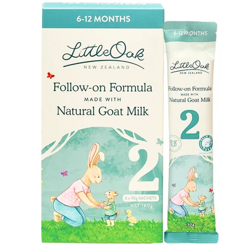 LittleOak Natural Goat Milk Follow On Formula 6 - 12 Months 6 x 30g Sachets