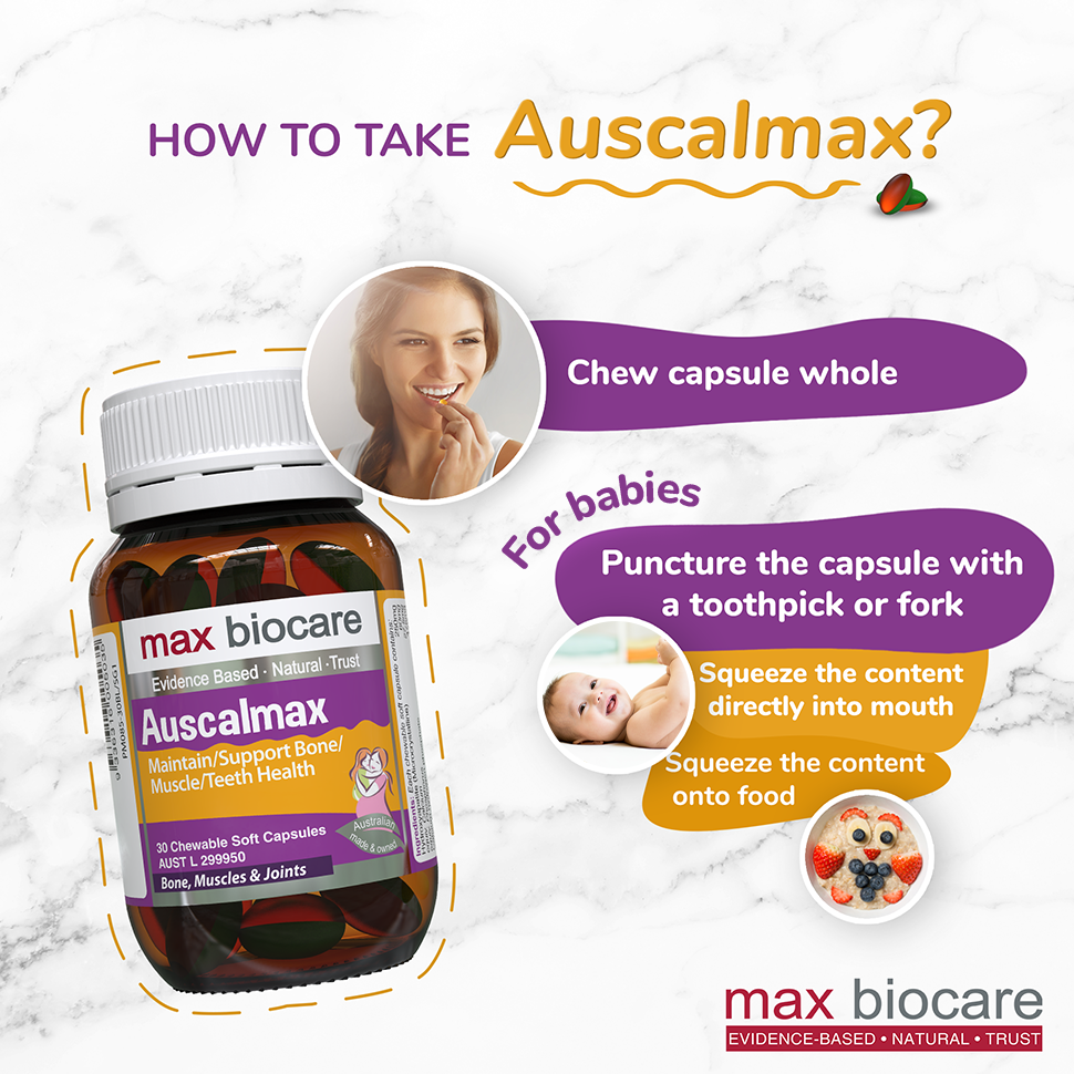 MAX BIOCARE Auscalmax 30 Chewable Soft Capsules