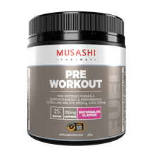 Load image into Gallery viewer, Musashi Pre Workout Watermelon 225g
