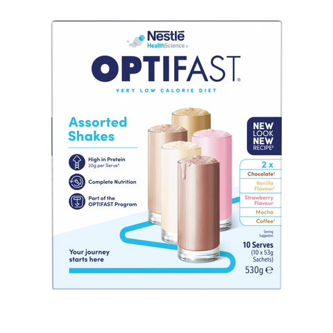 OPTIFAST VLCD Shakes Asstorted Pack - 10 Pack 53g Sachets