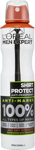L'Oreal Paris Men Expert Deodorant Aero Shirt Protect Anti-Perspirant 250mL