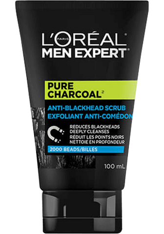 L'Oreal Paris Men Expert Pure Charcoal Anti-Blackhead Scrub 100mL