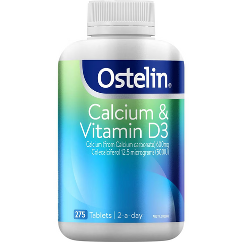 Ostelin Calcium & Vitamin D - D3 for Bone Health + Immune Support - 275 Tablets