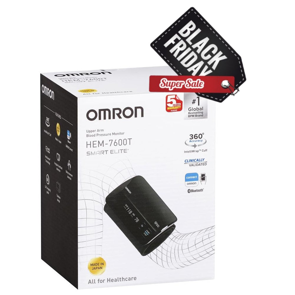 Omron Smart Elite HEM 7600T Blood Pressure Monitor Bluetooth Tubeless