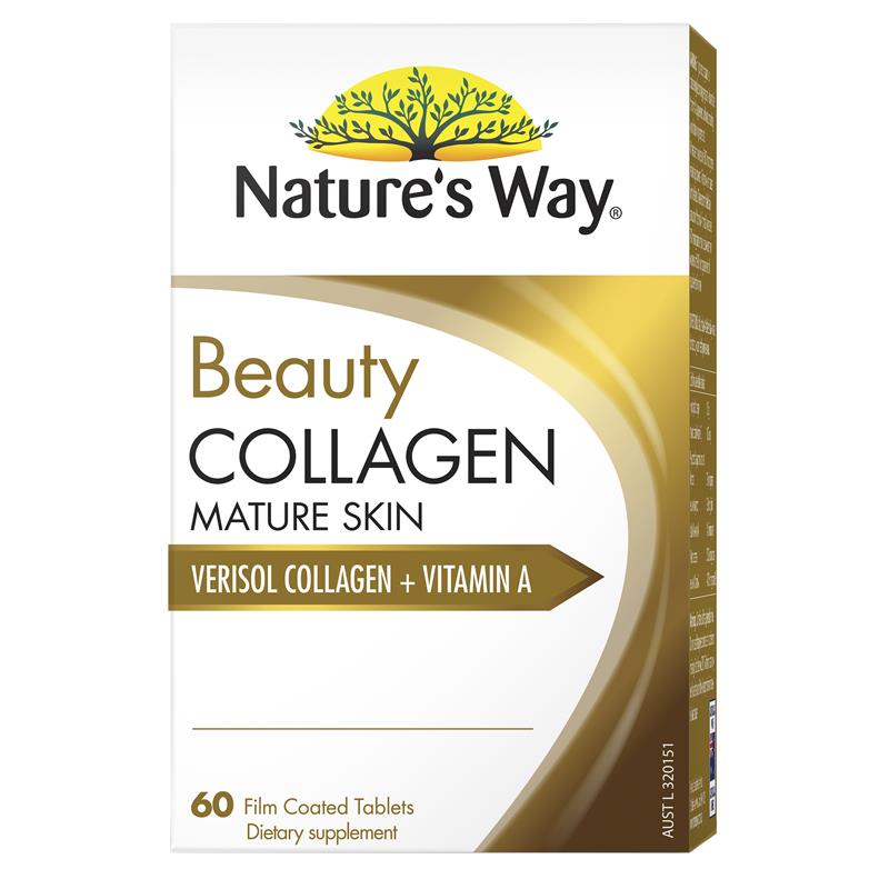 Nature's Way Beauty Collagen Mature Skin 60 Tablets (expiry 12/24)