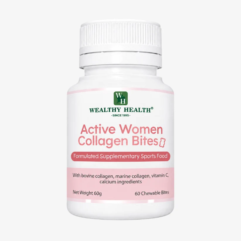 Wealthy Health Active Women Collagen 60 Chewable Bites