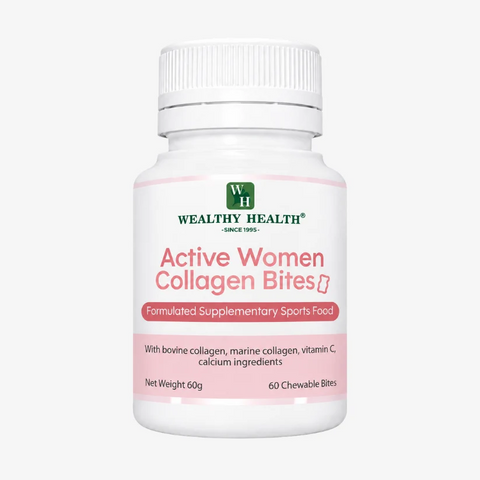 Wealthy Health Active Women Collagen 60 Chewable Bites
