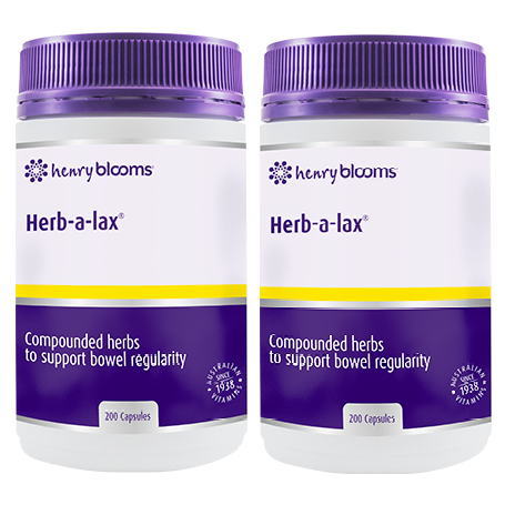 Henry Blooms Herb-a-Lax 2 x 200 Capsules - Special Bundle