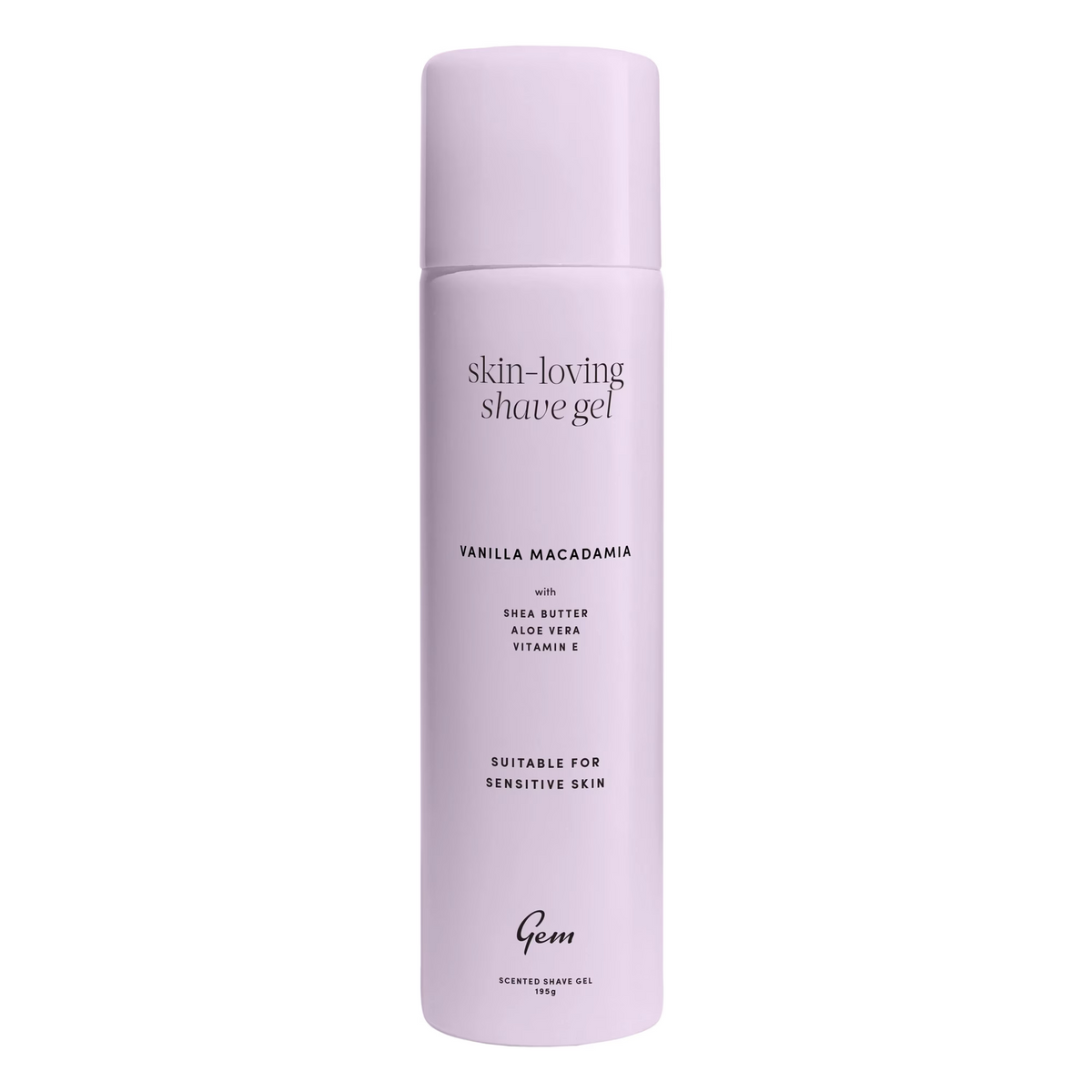 Gem Skin-Loving Shaving Gel Vanilla Macadamia 195g