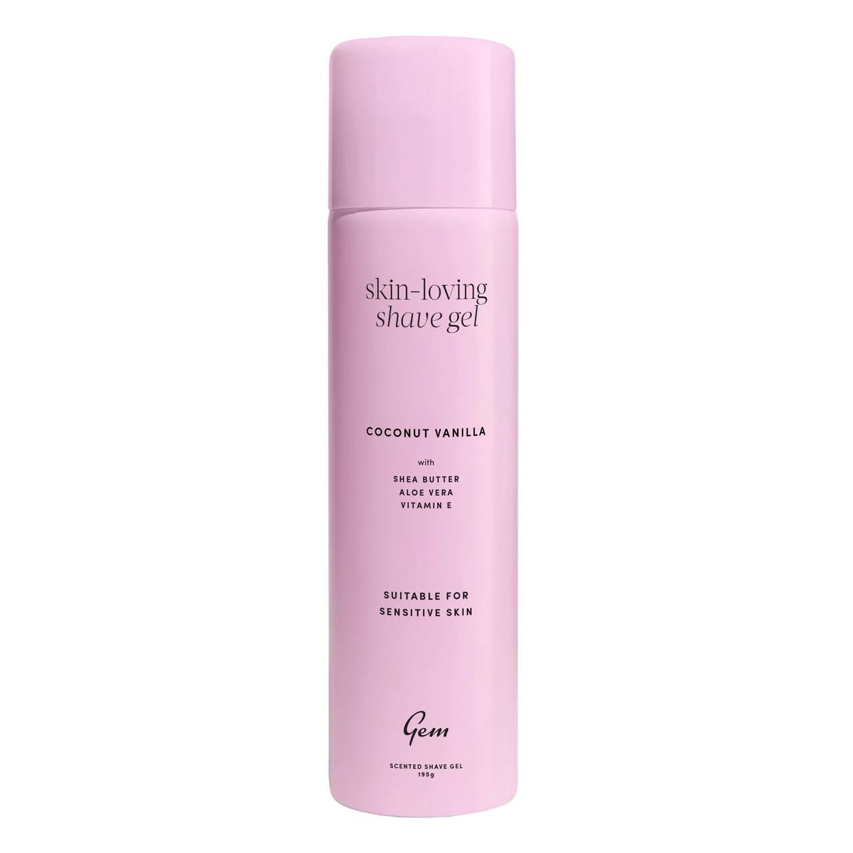 Gem Skin-Loving Shaving Gel Coconut Vanilla 195g