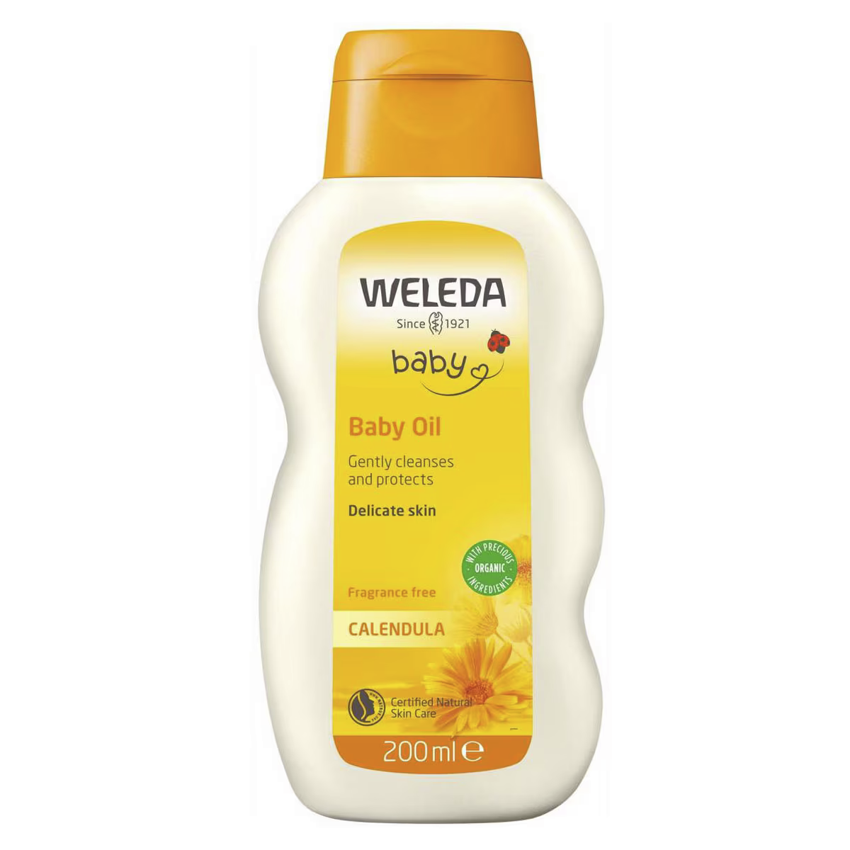 Weleda Calendula Baby Oil Fragrance Free 200mL