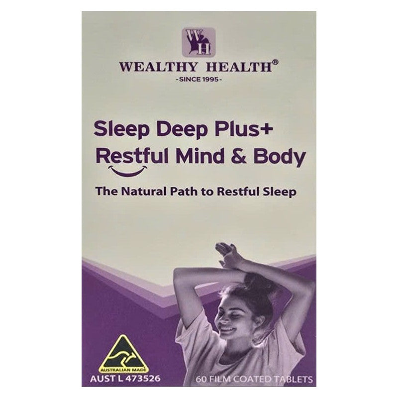 Wealthy Health Sleep Deep Plus+ Restful Mind & Body 60 Tablets