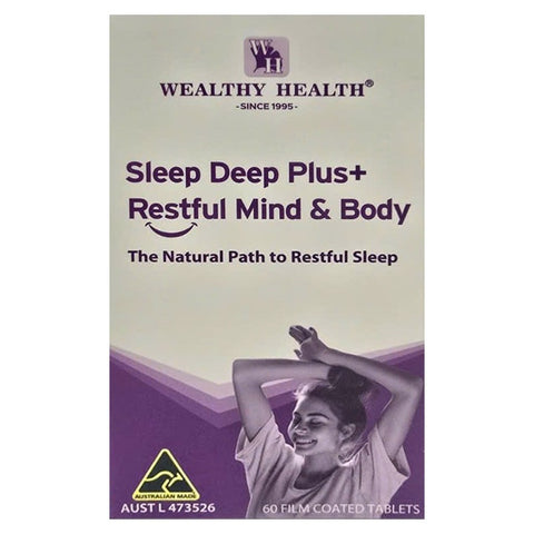 Wealthy Health Sleep Deep Plus+ Restful Mind & Body 60 Tablets