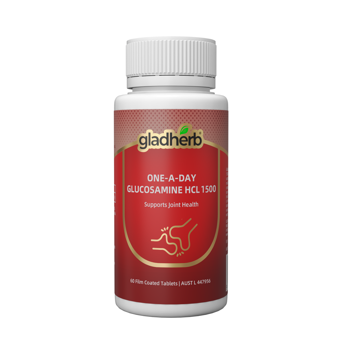 GladHerb One-A-Day Glucosamine HCL 1500 60 Tablets