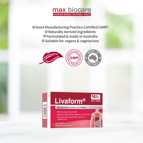 MAX BIOCARE LivaForm 60 Film Coated Tablets