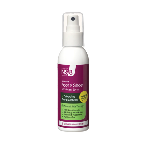 Plunkett's NUTRI SYNERGY 8 NS 8 Deo Foot & Shoe Aluminium Free Spray 100mL
