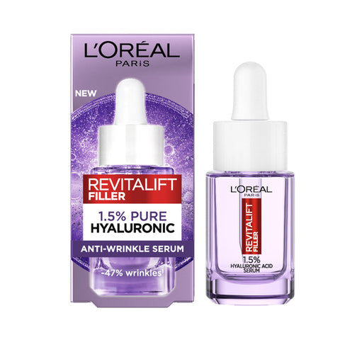 L'Oreal Paris Revitalift Filler 1.5% Hyaluronic Acid Plumping Face Serum 15mL