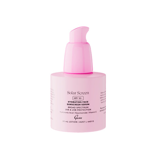 Gem Solar Screen SPF 50+ Hydrating Face Sunscreen Serum 30mL