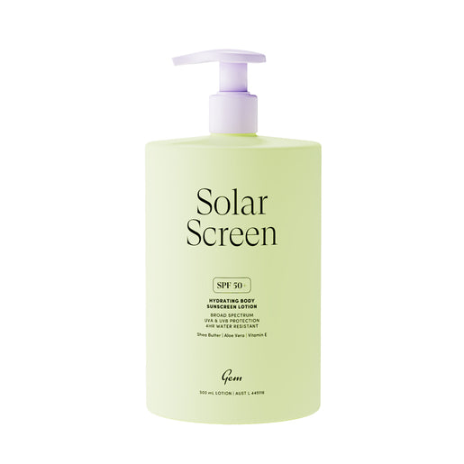 Gem Solar Screen SPF 50+ Hydrating Body Sunscreen Lotion 500mL