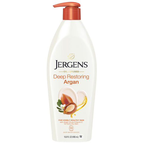 Jergens Oil Infused Deep Restoring Argan Moisturiser 496mL