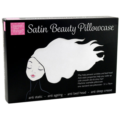 Sweet Little Things Satin Beauty Pillowcase White 1 Each