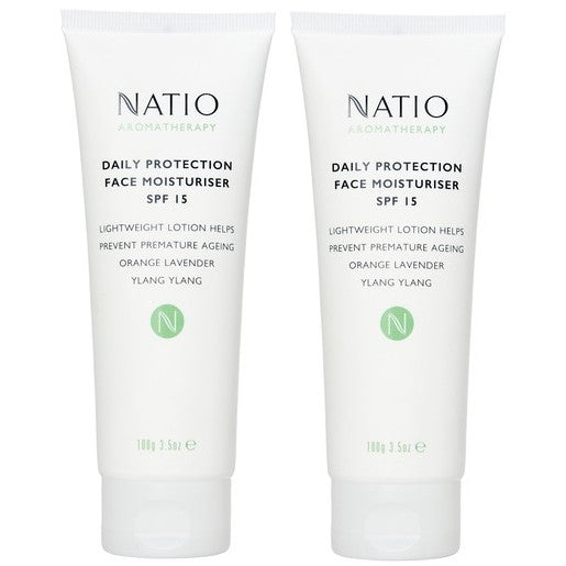 Natio Daily Protection Face Moisturiser SPF15 2 x 100g - Special Bundle